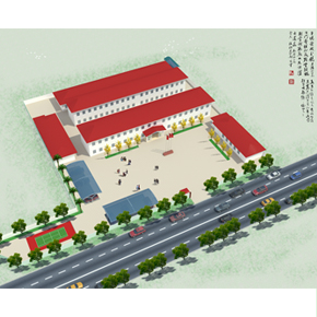 鄭州最優(yōu) 員工宿舍鳥瞰圖設(shè)計(jì)