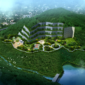 鄭州最優(yōu) 靠山度假區(qū)鳥瞰圖設(shè)計(jì)